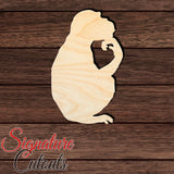 Monkey 001 Shape Cutout