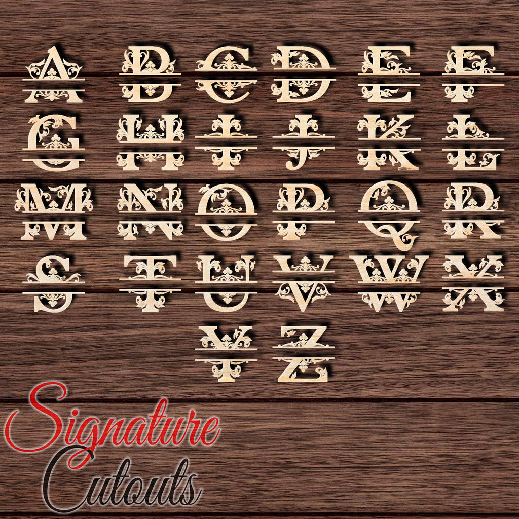 Monogram 001 Cutout with Custom Name Text - Measured by Height - Signature Cutouts