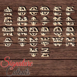 Monogram 001 Cutout with Custom Name Text - Measured by Height - Signature Cutouts