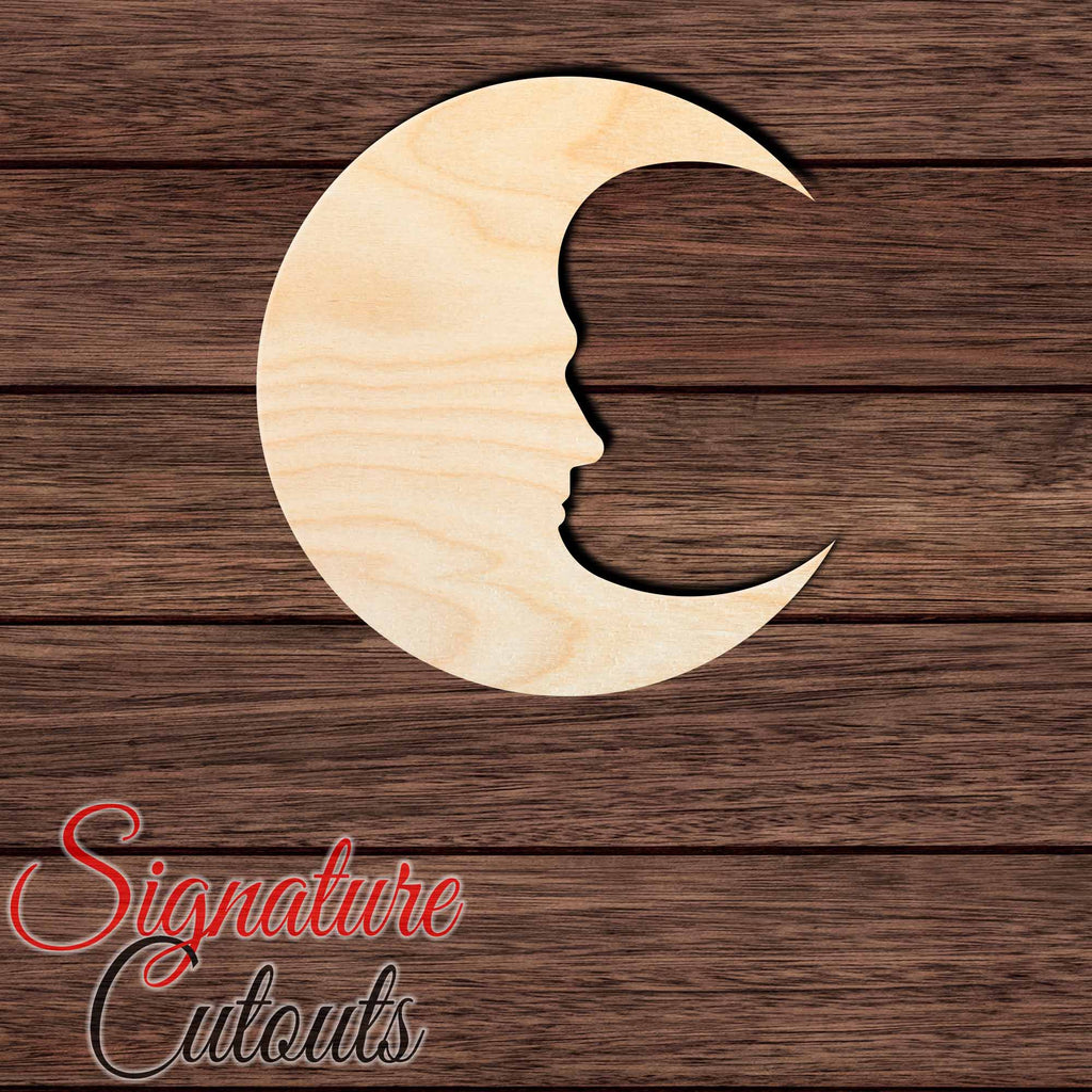 Moon Face 002 Shape Cutout - Signature Cutouts