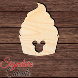 Mouse Pineapple Whip 001 Shape Cutout in Wood, Acrylic or Acrylic Mirror Craft Shapes & Bases Signature Cutouts