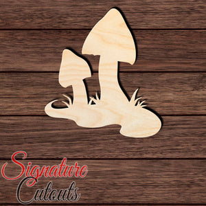 Mushroom 008 Shape Cutout in Wood, Acrylic or Acrylic Mirror - Signature Cutouts