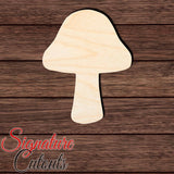 Mushroom 012 Shape Cutout in Wood, Acrylic or Acrylic Mirror Craft Shapes & Bases Signature Cutouts