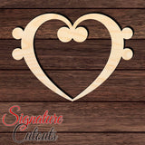 Music Note 004 Shape Cutout in Wood, Acrylic or Acrylic Mirror - Signature Cutouts
