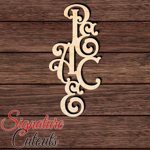 Peace Text 001 Shape Cutout - Signature Cutouts