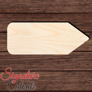 Pencil 003 Shape Cutout in Wood, Acrylic or Acrylic Mirror Craft Shapes & Bases Signature Cutouts