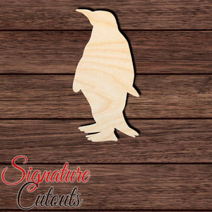 Penguin 004 Shape Cutout in Wood, Acrylic or Acrylic Mirror - Signature Cutouts
