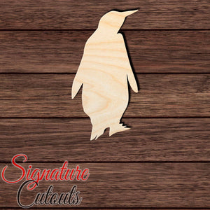 Penguin 006 Shape Cutout in Wood, Acrylic or Acrylic Mirror - Signature Cutouts