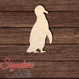 Penguin 009 Shape Cutout in Wood, Acrylic or Acrylic Mirror - Signature Cutouts