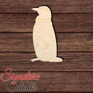 Penguin 010 Shape Cutout in Wood, Acrylic or Acrylic Mirror - Signature Cutouts