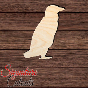 Penguin 011 Shape Cutout in Wood, Acrylic or Acrylic Mirror - Signature Cutouts