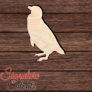 Penguin 012 Shape Cutout in Wood, Acrylic or Acrylic Mirror - Signature Cutouts