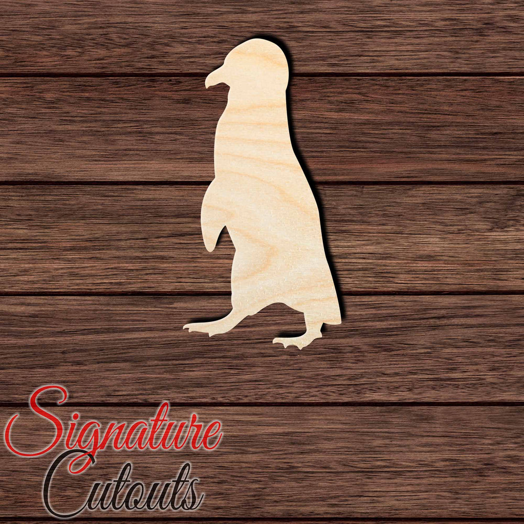 Penguin 013 Shape Cutout in Wood, Acrylic or Acrylic Mirror - Signature Cutouts