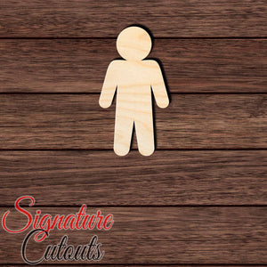 Person Figure 004 Shape Cutout in Wood, Acrylic or Acrylic Mirror Craft Shapes & Bases Signature Cutouts