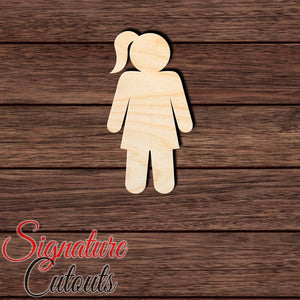 Person Figure 005 Shape Cutout in Wood, Acrylic or Acrylic Mirror Craft Shapes & Bases Signature Cutouts