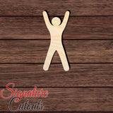 Person Figure 006 Shape Cutout in Wood, Acrylic or Acrylic Mirror Craft Shapes & Bases Signature Cutouts