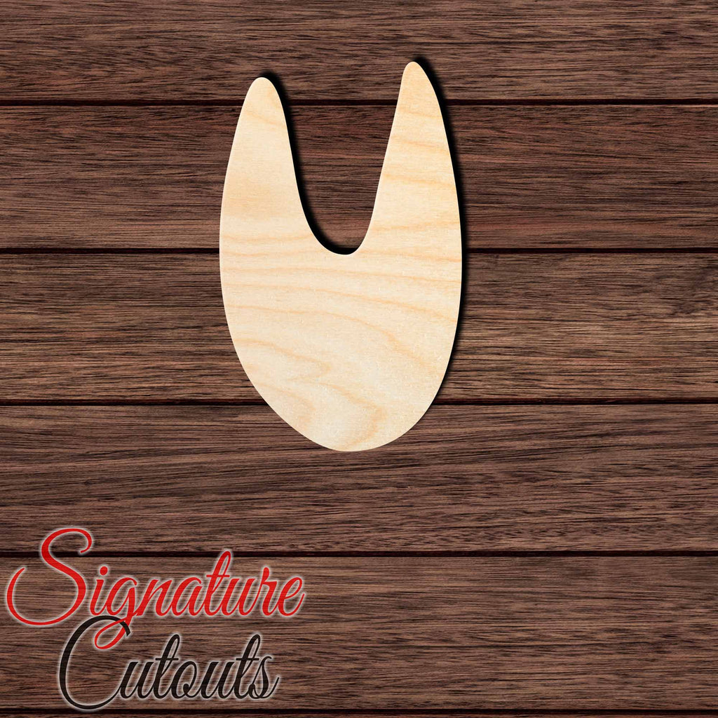 Pig Track Shape Cutout in Wood, Acrylic or Acrylic Mirror Craft Shapes & Bases Signature Cutouts