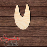 Pig Track Shape Cutout in Wood, Acrylic or Acrylic Mirror Craft Shapes & Bases Signature Cutouts