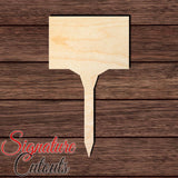 Plant Stake 001 Shape Cutout in Wood Craft Shapes & Bases Signature Cutouts