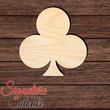Playing Card Club Shape Cutout