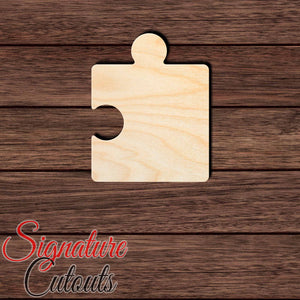 Puzzle Piece 002 Shape Cutout in Wood, Acrylic or Acrylic Mirror - Signature Cutouts