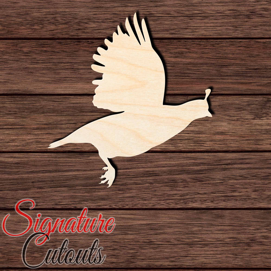 Quail 003 Shape Cutout in Wood, Acrylic or Acrylic Mirror Craft Shapes & Bases Signature Cutouts