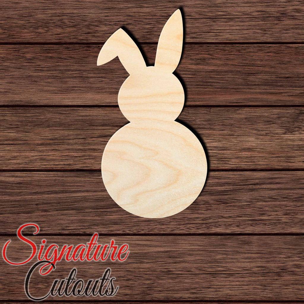 Rabbit 035 Shape Cutout in Wood Craft Shapes & Bases Signature Cutouts
