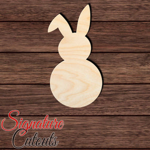 Rabbit 035 Shape Cutout in Wood Craft Shapes & Bases Signature Cutouts