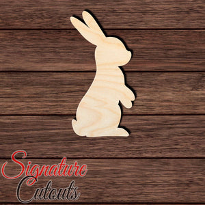 Rabbit 036 Shape Cutout in Wood Craft Shapes & Bases Signature Cutouts