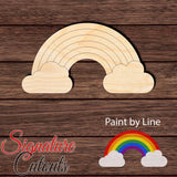 Rainbow 001 - Paint by Line Shape Cutout