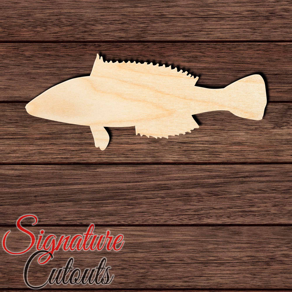 Rainbow Wrasse Shape Cutout in Wood, Acrylic or Acrylic Mirror Craft Shapes & Bases Signature Cutouts