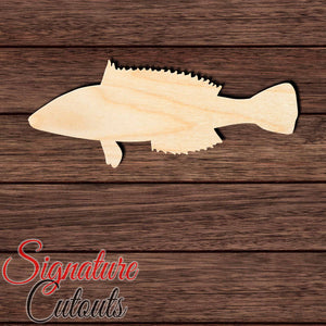 Rainbow Wrasse Shape Cutout in Wood, Acrylic or Acrylic Mirror Craft Shapes & Bases Signature Cutouts