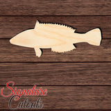 Rainbow Wrasse Shape Cutout in Wood, Acrylic or Acrylic Mirror Craft Shapes & Bases Signature Cutouts