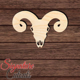 Ram Skull 001 Shape Cutout