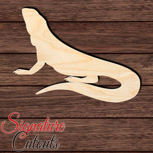 Reptile Dragon 003 Shape Cutout in Wood, Acrylic or Acrylic Mirror Craft Shapes & Bases Signature Cutouts