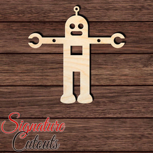 Robot 002 Shape Cutout in Wood, Acrylic or Acrylic Mirror - Signature Cutouts