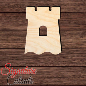 Sand Castle 002 Shape Cutout in Wood, Acrylic or Acrylic Mirror - Signature Cutouts