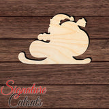 Santa Sleigh 004 Shape Cutout