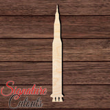 Saturn V Rocket Shape Cutout