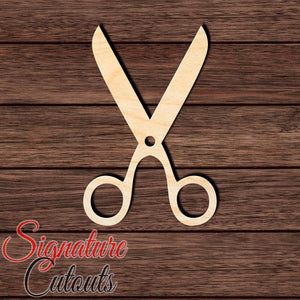 Scissors 001 Shape Cutout in Wood, Acrylic or Acrylic Mirror Craft Shapes & Bases Signature Cutouts