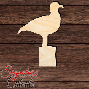 Seagull 005 Shape Cutout in Wood, Acrylic or Acrylic Mirror - Signature Cutouts