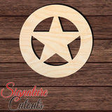 Sheriff Badge 001 Shape Cutout