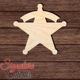 Sheriff Badge 002 Shape Cutout