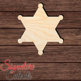 Sheriff Star 001 Shape Cutout