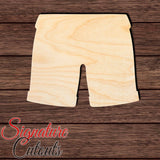 Shorts 001 Shape Cutout in Wood, Acrylic or Acrylic Mirror Craft Shapes & Bases Signature Cutouts