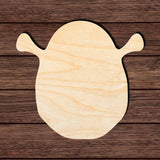 Shrek Head 001 Shape Cutout