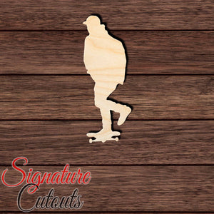 Skater 004 Shape Cutout in Wood, Acrylic or Acrylic Mirror - Signature Cutouts