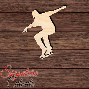 Skater 006 Shape Cutout in Wood, Acrylic or Acrylic Mirror - Signature Cutouts