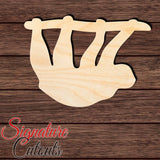 Sloth 004 Shape Cutout in Wood, Acrylic or Acrylic Mirror - Signature Cutouts