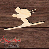 Snow Skier 001 Shape Cutout